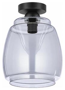 BRILAGI - LED Stropní svítidlo R GLASS 1xE27/60W/230V pr. 26 cm černá/kouř šedá