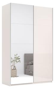 Skříň s posuvnými dveřmi Lili 1,5x2,4m (Dveře Lesklý Kašmír/Zrcadlo), série N Lily