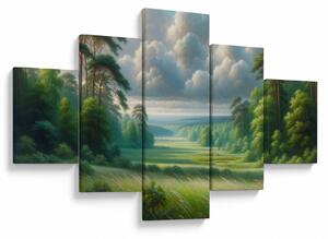 Obraz - Zelená krajina (125x70 cm)