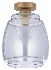 BRILAGI - LED Stropní svítidlo R GLASS 1xE27/60W/230V pr. 26 cm béžová/kouř šedá