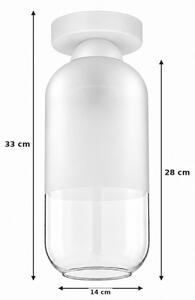 BRILAGI - LED Stropní svítidlo RETRO GLASS 1xE27/60W/230V pr. 14 cm bílá