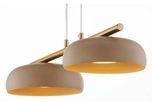 Lustr na lanku OLAF 2xGX53/12W/230V béžová/zlatá