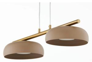 Lustr na lanku OLAF 2xGX53/12W/230V béžová/zlatá