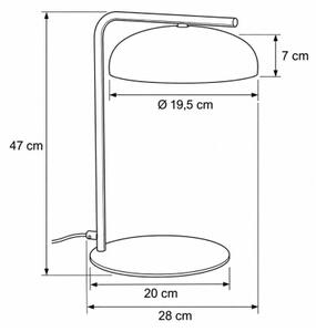 Stolní lampa OLAF 1xGX53/12W/230V béžová/zlatá