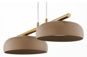 Lustr na lanku OLAF 2xGX53/12W/230V béžová/zlatá