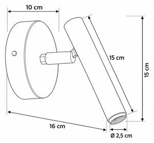 Nástěnné bodové svítidlo STALACTITE 1xG9/3W/230V modrá