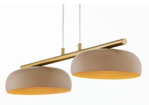 Lustr na lanku OLAF 2xGX53/12W/230V béžová/zlatá
