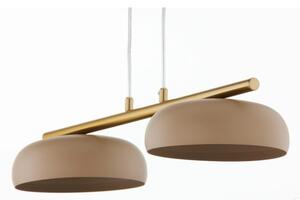 Lustr na lanku OLAF 2xGX53/12W/230V béžová/zlatá