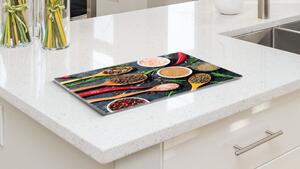 Allboards,Skleněná kuchyňská deska PEPŘ A SŮL 30 x 40 cm - krájecí deska - ochranná deska,DK30x40_000013