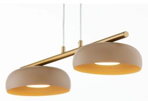 Lustr na lanku OLAF 2xGX53/12W/230V béžová/zlatá