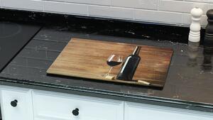 Allboards,Skleněná kuchyňská deska VÍNO 30 x 40 cm - krájecí deska - ochranná deska,DK30x40_00008