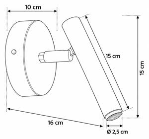 Nástěnné bodové svítidlo STALACTITE 1xG9/3W/230V béžová