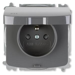 ABB 6619A-A06997 S2 - Zásuvka domovní bezšroubová bez rám TANGO 250V IP44 šedá
