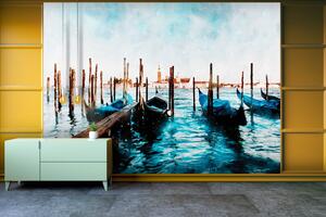 Malvis ® Tapeta Malovaná gondola Vel. (šířka x výška): 144 x 105 cm