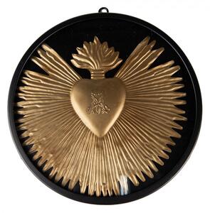 Nástěnná dekorace Srdce Gold 23x2 cm – 23x2 cm