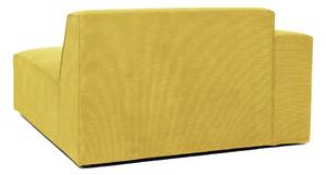 Žlutý manšestrový modul pohovky (pravý roh) Sting - Scandic