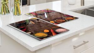 Skleněná kuchyňská deska ORIENT 60x52cm - krájecí deska - ochranná deska,HC52x30_00010