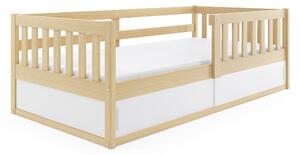 BMS Group Dětská postel s úložným prostorem SMART borovice 160x80 Barva výplně dvířek: Bílá