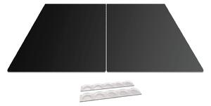 Allboards,Skleněná kuchyňská deska ČERNÁ 60x52cm - krájecí deska - ochranná deska,HC52x30_00014