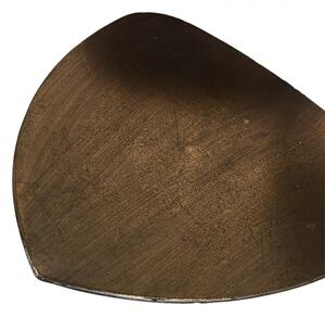 Bronzový antik odkládací kovový stolek Cobus – 57x53x79 cm
