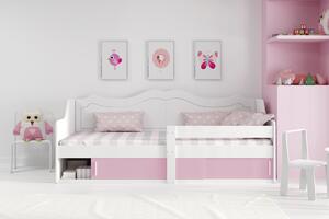 BMS Group Dětská postel s úložným prostorem JULIE 160x80 Barva výplně dvířek: Bílá
