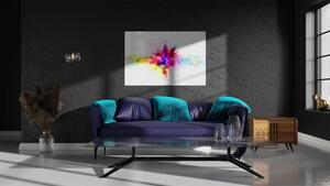 Allboards,Skleněná magnetická tabule- dekorativní obraz SVĚT BAREV 60x40 cm,TS64_30014