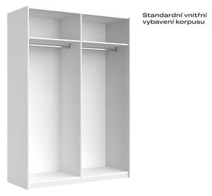 Korpus skříně 4dv Bílý lesk Idea