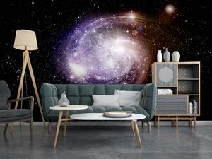 Malvis ® Tapeta Fialová galaxie Vel. (šířka x výška): 288 x 200 cm
