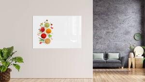 Allboards,Skleněná magnetická tabule- dekorativní obraz KOŘENÍ BYLINKY 90x60 cm,TS96_40004
