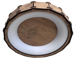 Kulaté svítidlo s dřevěným obložením SMART Tuya 50 cm 48W CCT provedení povrchu: dub B