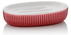 Miska na mýdlo Ava keramika červená