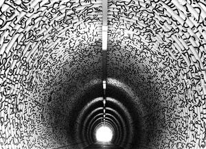 Malvis ® Tapeta Světlo na konci tunelu Vel. (šířka x výška): 144 x 105 cm