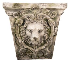Nástěnná dekorace Lion Grey 59*18*56 cm – 59x18x56 cm