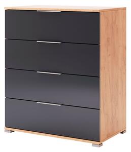 Komoda Junior 4šu Lava / dub kraft Luna