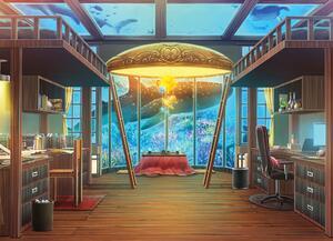 Malvis ® Anime tapeta Pokoj pod mořem Vel. (šířka x výška): 144 x 105 cm