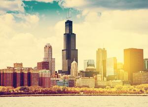 Malvis ® Tapeta Chicago panorama ráno Vel. (šířka x výška): 144 x 105 cm