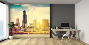 Malvis ® Tapeta Chicago panorama ráno Vel. (šířka x výška): 144 x 105 cm