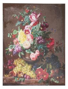 Vintage obraz Květiny – 60x3x80 cm