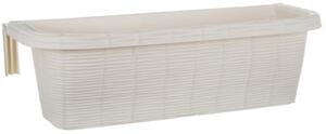 BAMA Závěsný truhlík na zábradlí RONDINE PAGLIA, 60cm Barva: bílá