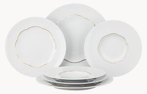Sada porcelánového nádobí Sonetto, pro 2 osoby, 6 dílů