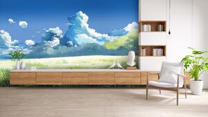 Malvis ® Anime tapeta Letní krajina Vel. (šířka x výška): 144 x 105 cm
