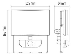 LED Reflektor se senzorem LED/20W/230V IP54
