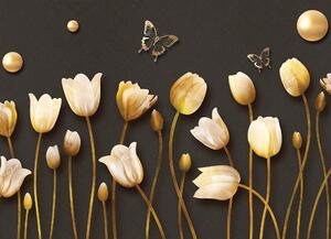 Malvis ® Tapeta Tulipány 3D Vel. (šířka x výška): 144 x 105 cm