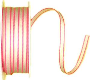 Stužka tenká PINK LINE krémová 5mm x 5m ( 2,- Kč/m)