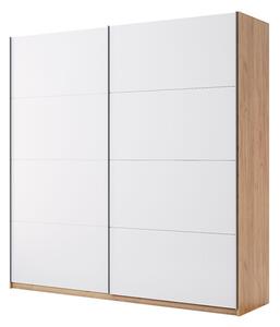 Skříň s posuvnými dveřmi 2,0x2,1 m (Dveře Lesklá Bílá) série N Asti