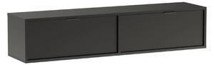 Nástěnná TV skříňka Embre 140 cm - černá