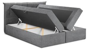 Šedá boxspring postel s úložným prostorem 160x200 cm Echaveria – Mazzini Beds