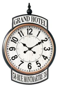 Kovové nástěnné hodiny Grand Hotel – 62x6x93 cm