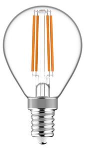 Prémiová retro LED žárovka E14 4,5W 470lm G45 teplá, filament, ekv. 40W, 3 roky
