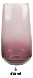 Fialová sklenička na vodu Rudie – 430 ml